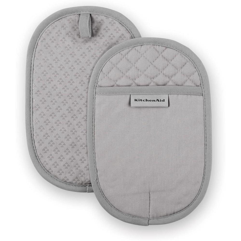 imageKitchenAid Asteroid Pot Holder 2Pack Set Charcoal Grey 65x10Gray