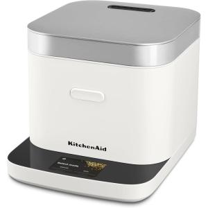 KitchenAid Compact 8 Cup Grain and Rice Cooker with Automatic Sensing and Integrated Scale, KGC2154, Porcelain White(Porcelain White)