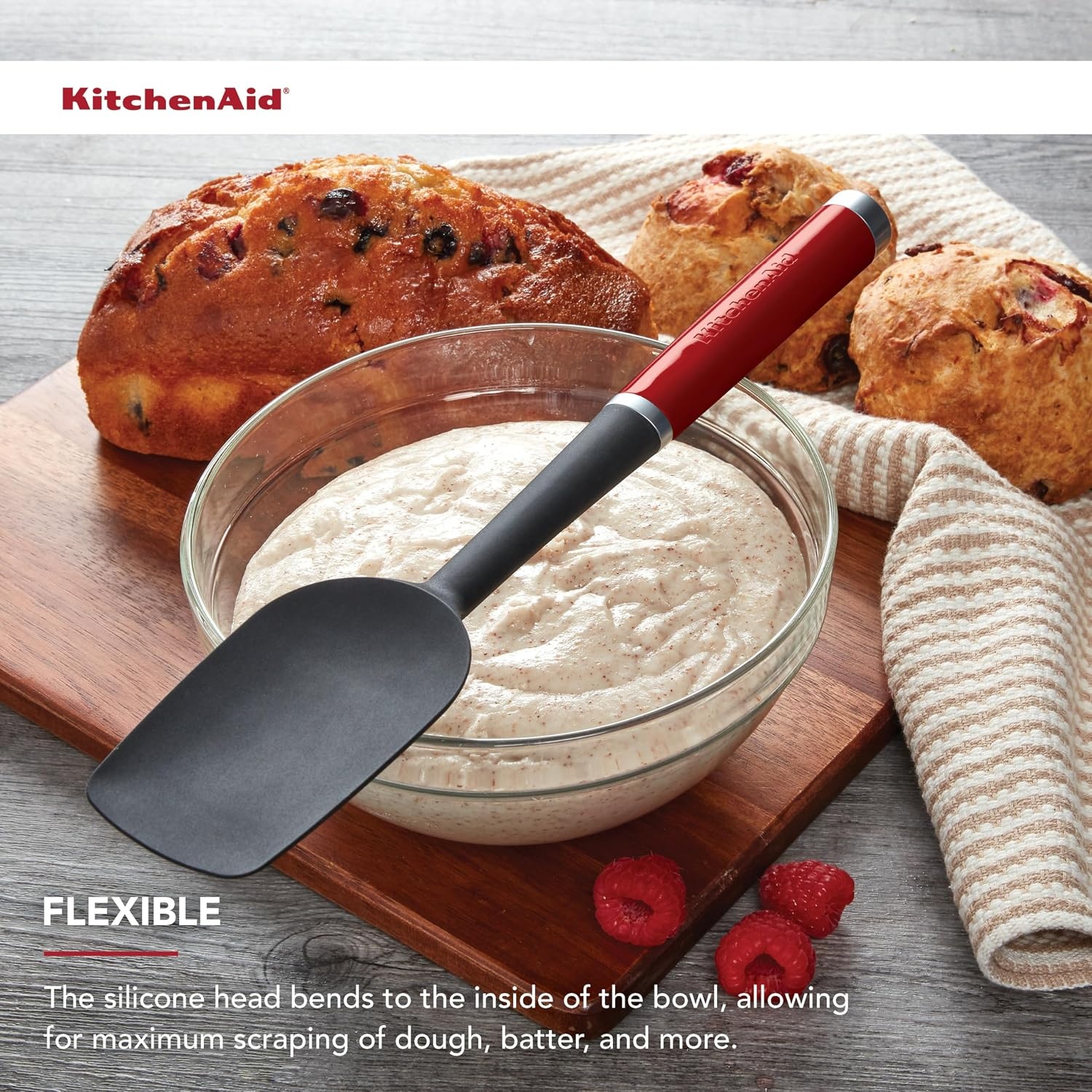 image:imageKitchenAid Classic Spoon Spatula Red 1185 Inch