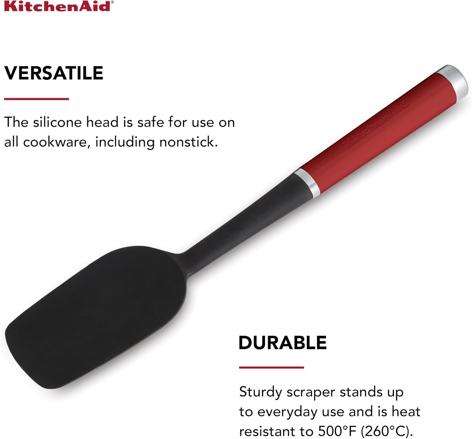 image:imageKitchenAid Classic Spoon Spatula Red 1185 Inch
