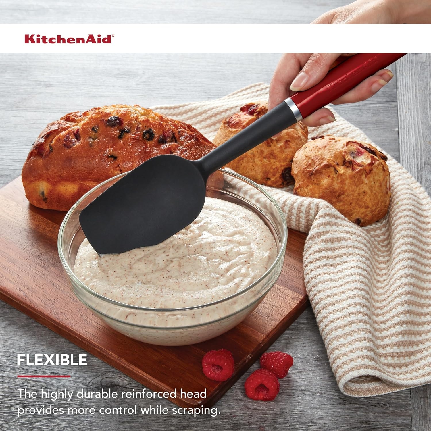 image:imageKitchenAid Classic Spoon Spatula Red 1185 Inch
